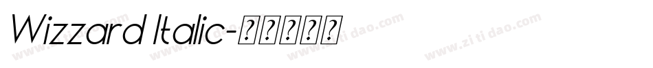 Wizzard Italic字体转换